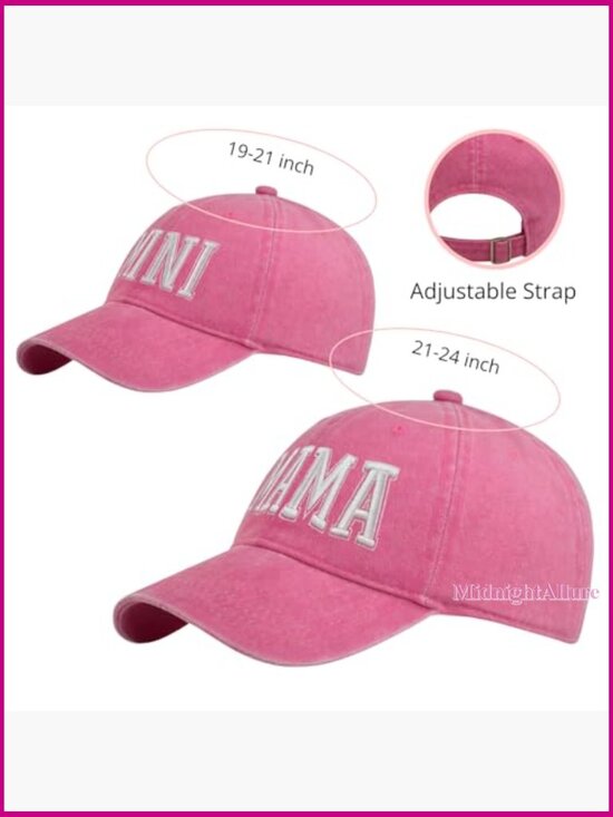 Mommy and Me Matching Baseball Hats Set Mama Mini